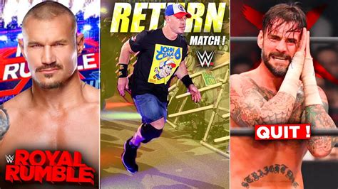 John Cena Return Match Spoiler Leaked🤩 Royal Rumble 2023 Date And
