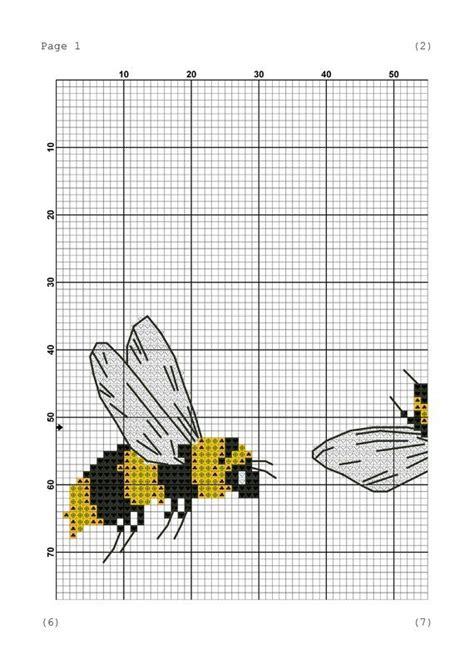 Bee Crazy Cross Stitch Pattern Bee Pdf Pattern Animal Cross Stitch