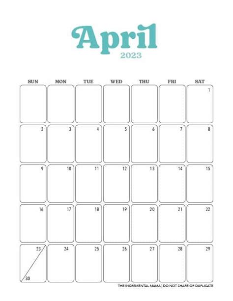 Plan 2023 With These Free Printable Vertical Monthly Calendars These