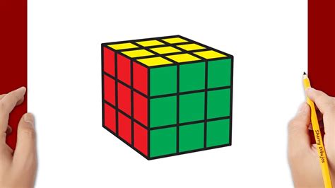 Cómo Dibujar El Cubo De Rubik Youtube