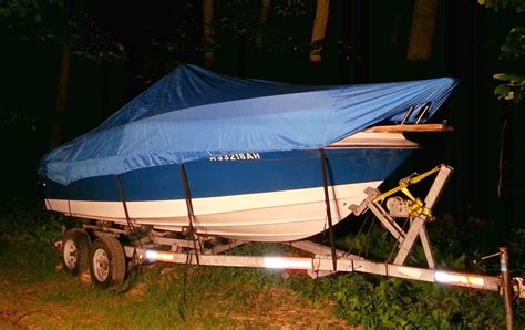 Boat cover support system fits boats up to 27 ft. My "PVC-based boat cover frame support" build Page: 1 ...