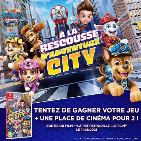 La Patpatrouille Le Film A La Rescousse Dadventure City Jeux