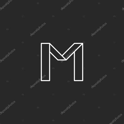 Logotipo De Letra M Del Monograma Stock Vector By ©uasumy 73127919