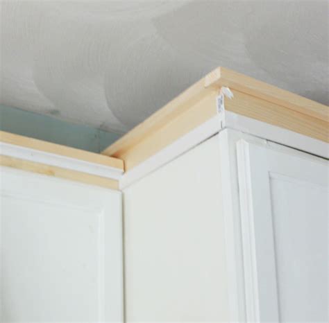 House flipping brothers dave and rich show how to install kitchen cabinet crown molding and trim with tips.this video covers all aspects of cabinet molding. My DIY Kitchen: Cabinet Crown Molding, How to Fake the ...