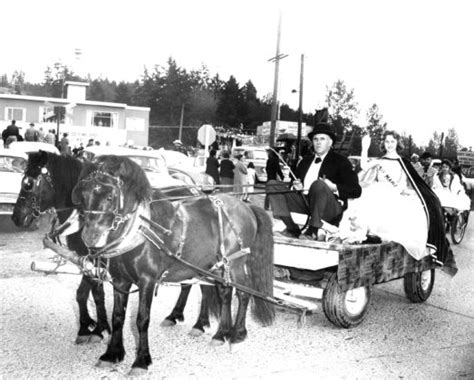 1961 Photo Of Queen Darlene Jones In A Cart Driven By Lonnie Tingvall