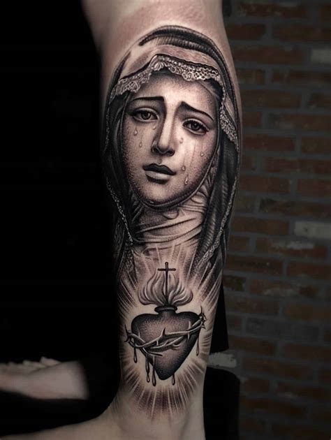 190 virgin mary tattoos that showcase your faith and devotion