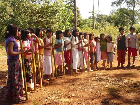 More than 6 million paraguayans, representing 90 % of the population of paraguay, speak guarani. Mbyá Guarani indigenous community, Tekoa Yasy Porá ...