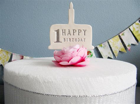 1st Birthday Cake Topper In Silver Gold Blue Pink Or Black On Storenvy
