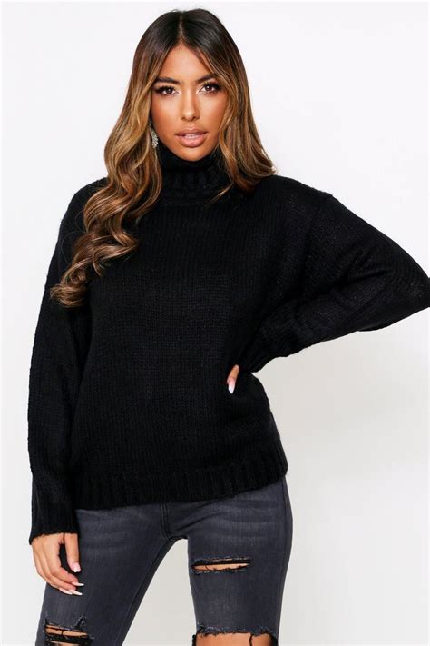 Loose Fit Turtleneck Sweater Fitted Turtleneck Sweaters Fashion