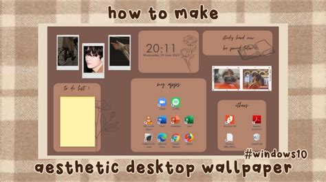 How To Make Aesthetic Desktop Wallpaper In Windows 10 💻 Bahasa Youtube