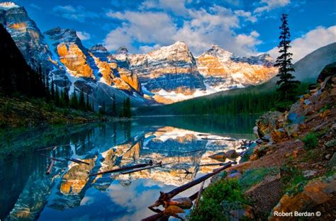 Moraine Lake At Sunrise Banff National Park Lake Louise