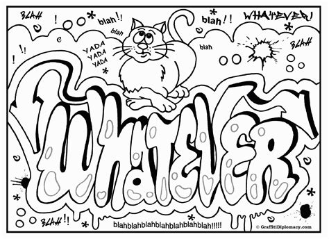 Custom graffiti after your ideas! Printable Graffiti Coloring Pages - Coloring Home