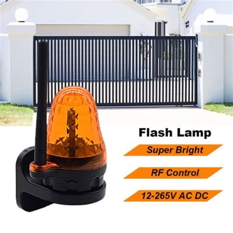 12 265v Ac Dc Flashing Safety Warning Light Kit For Automatic Gate