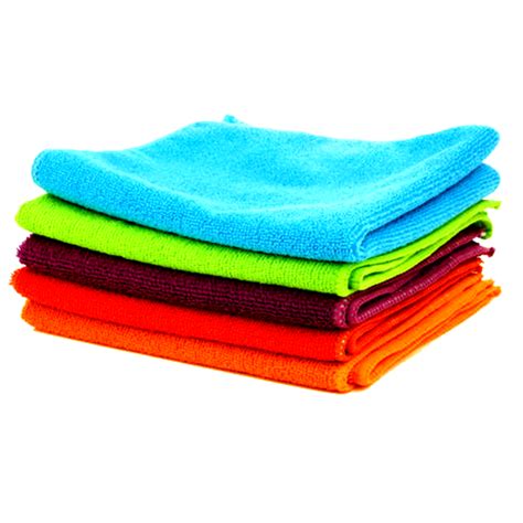 nacs multicolor car cleaning microfiber cloth 260 300 and 350 gsm quantity per pack 5 at rs