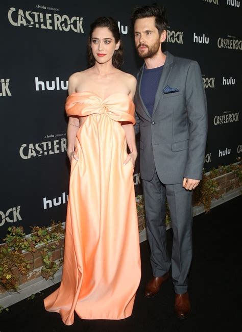 Tom Riley Supports Lizzy Caplan At Hulus Castle Rock Season 2 Premiere