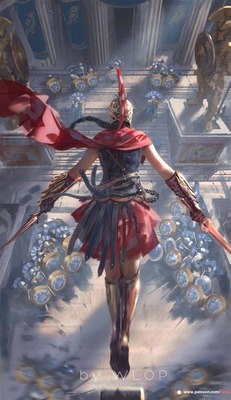 Assassin S Creed Odyssey By Wlop Assassins Creed Art Assassins Creed