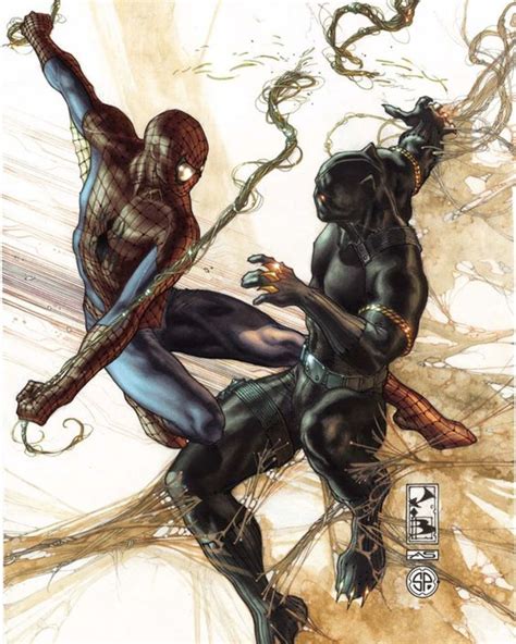 Black Panther vs Spider-Man | Black panther art, Black panther comic, Black panther