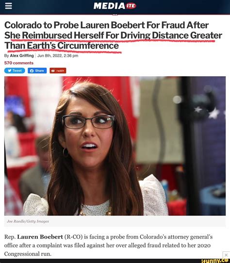 Media Colorado To Probe Lauren Boebert For Fraud After She Reimbursed