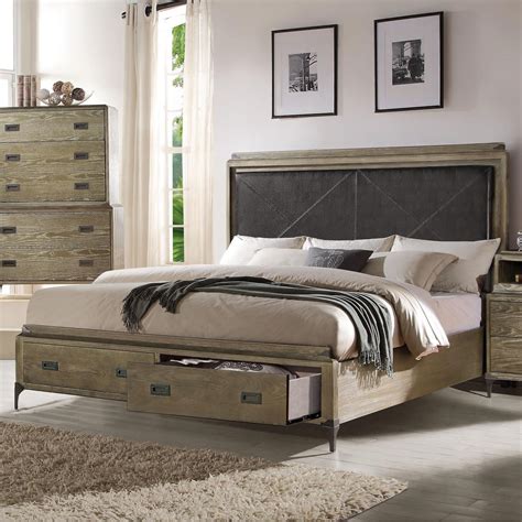 California King Bed Frame With Drawers Prentice California King
