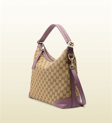 Lyst Gucci Miss Gg Original Gg Canvas Hobo In Brown