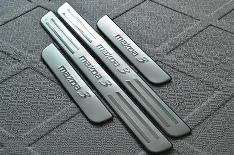 Stainless Steel Car Door Sill Scuff Plate Guard Sills For Mazda 3 M3