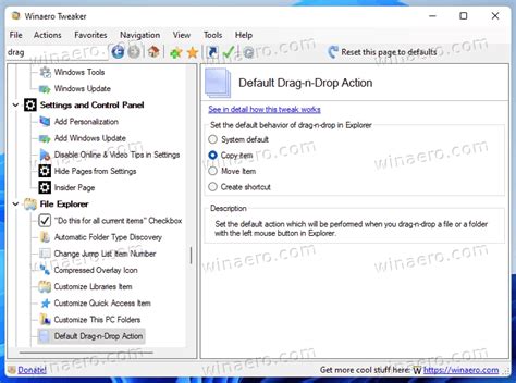 How To Change Default Drag And Drop Action In Windows 11