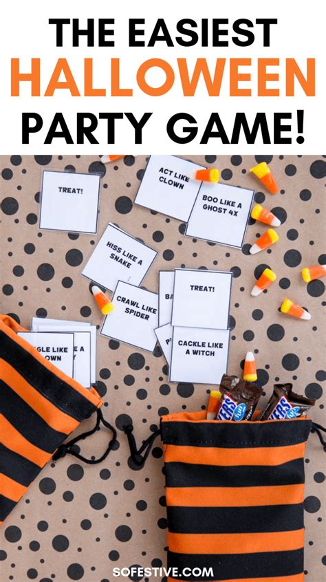 Trick Or Treat Halloween Party Game 36 Cards So Festive