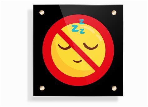 Sleep Forbidden Sign No Sleeping Funny Student Dorm Decor Etsy