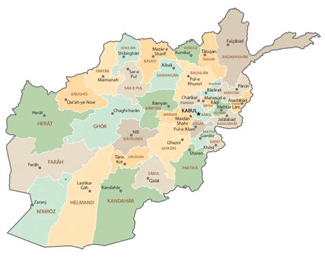 Afghanistan Map Cities And Roads Gis Geography