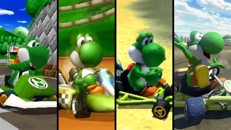 Evolution Of Yoshi In Mario Kart 1992 2019 Youtube