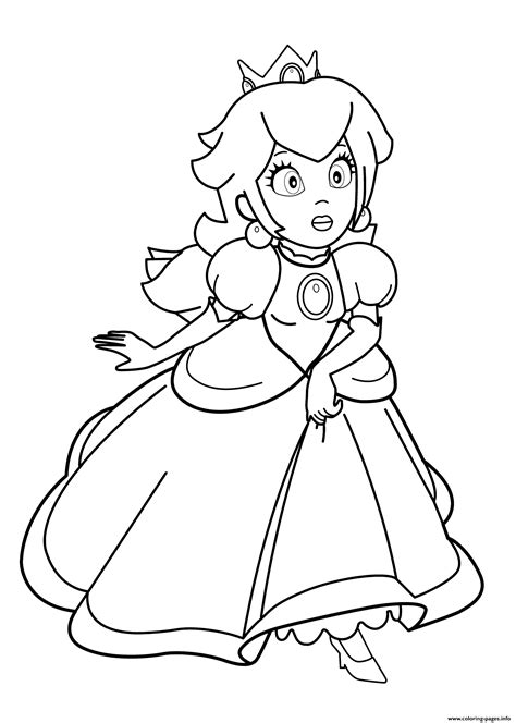 Mario Princess Coloring Pages