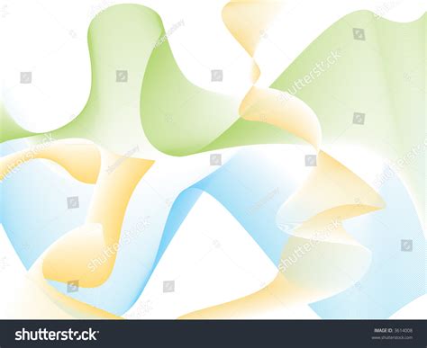 Illustrated Flowing Abstract Background With Natural