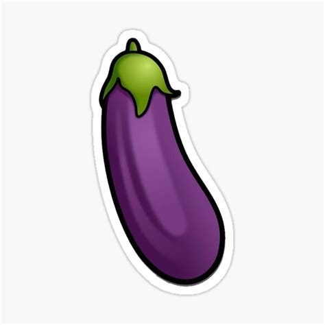 Eggplant Emoji Stickers Redbubble