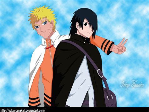 Naruto Uzumaki And Sasuke Uchiha Manga 700 Fan Art By Ivkyotanakall On