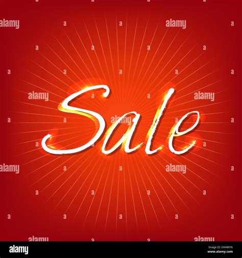 Red Sale Poster Stock Photo Alamy