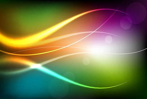 Colorful Background With Bright Curves Vector Download