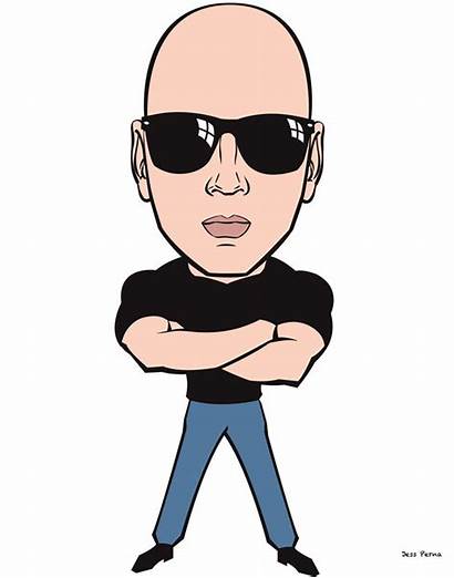 Cartoon Cliparts Caricature Bald Funny Person Character