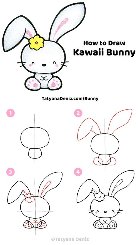 Dessins simples petits dessins dessins mignons diy dessin dessin coloriage dessin kawaii comment dessiner un lapin apprendre le dessin dessin lapin. 1001 + idées faciles pour faire un dessin kawaii mignon ...