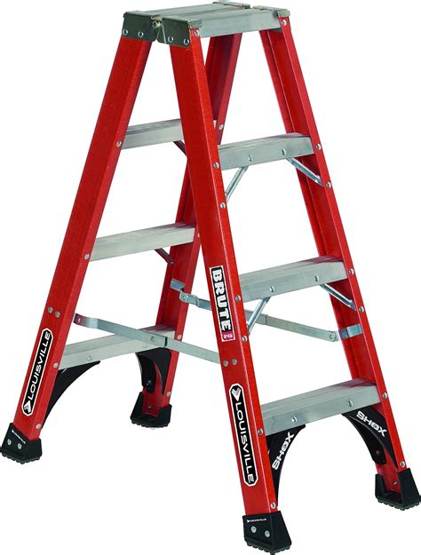 Louisville Ladder 4 Feet Fiberglass Twin Front Ladder 375 Pound Load