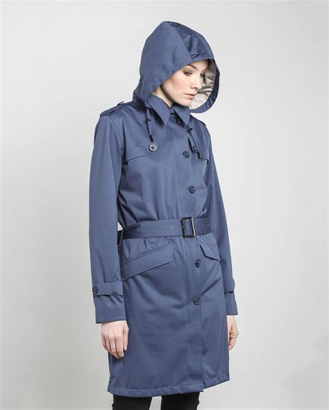 Womens Waterproof Mac With Hood Trench Coats Protected Species