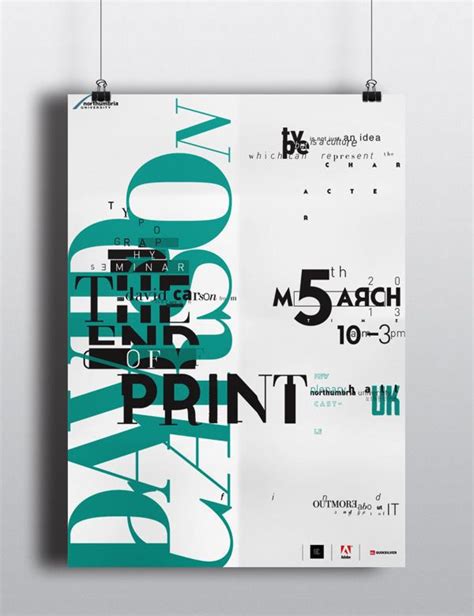 33 Incredible Typographic Posters - Bashooka | Typographic poster, Typographic poster design ...