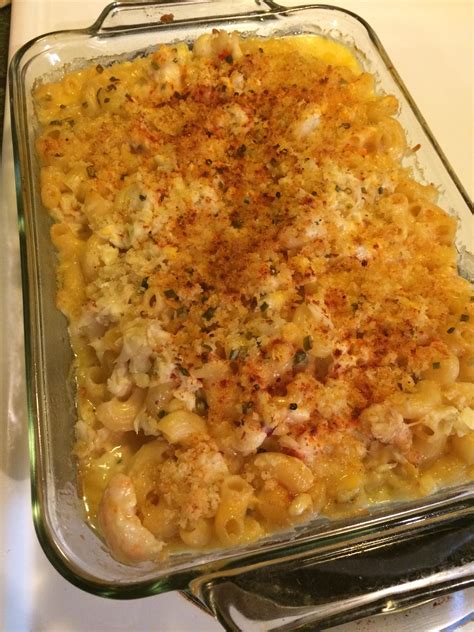 Homemade Lobster Shrimp And Crab Mac And Cheese Food