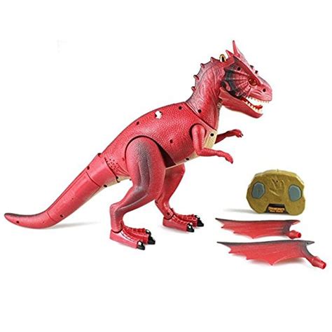 Dino Planet Remote Control Fire Dragon Rc Walking Dragon Toy With