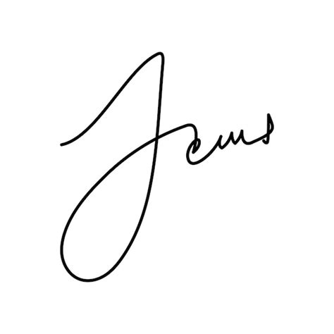 Premium Vector J Initial Signature Handwriting Flat Design