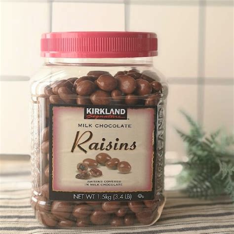 Kirkland Signature Milk Chocolate Covered Raisins Kg Carlo Pacific