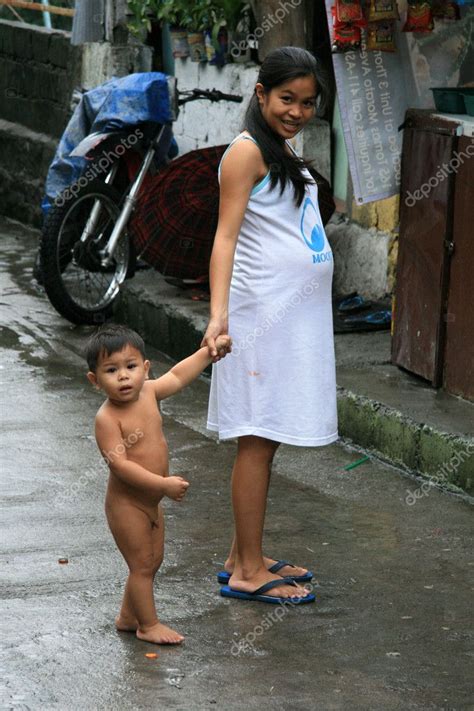Daily Life In Philippine Slum City Manila Editorial Stock Photo My
