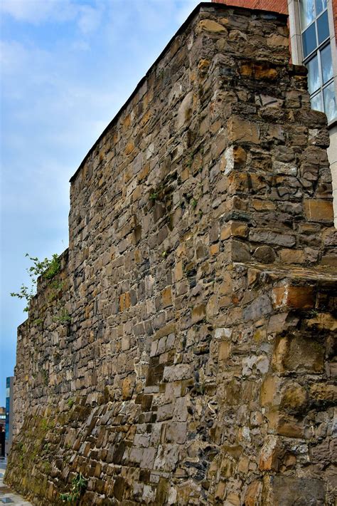 Old City Wall At Back Lane In Dublin Ireland Encircle Photos