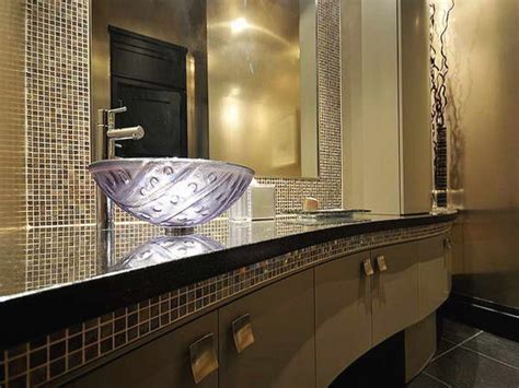 Beautiful Vessel Sink In Powder Room Powder Rooms With Panache 1000