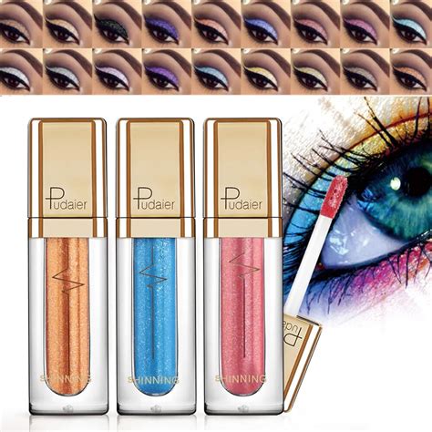 1pcsmetallic Glitter Eyeliner Liquid Shimmer Eyeshadow Waterproof Long