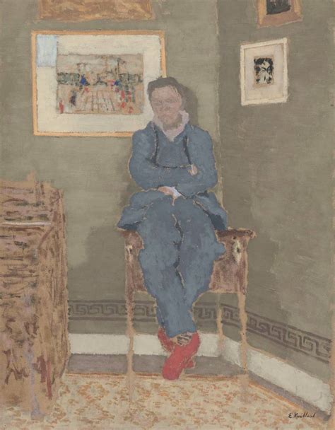 Portrait De Félix Vallotton 1865 1925 Dans Son Atelier By Edouard